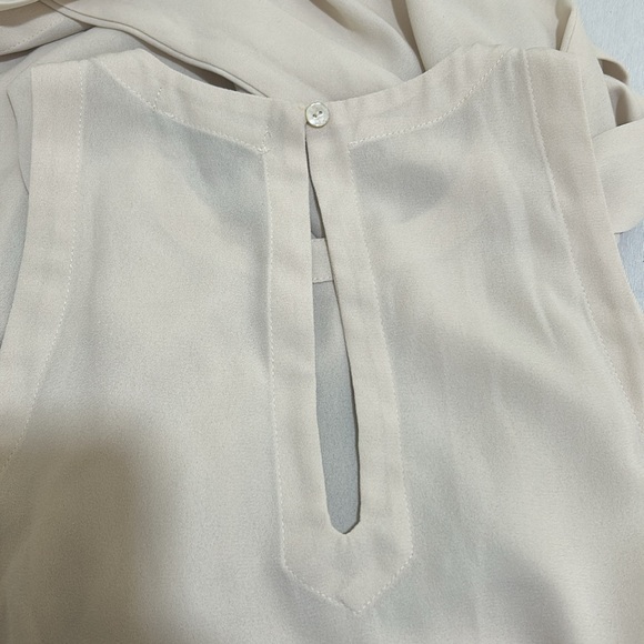 STELEN SEMI SHEER DRESS SIZE M TAN  SLEEVELESS NEW - Picture 5 of 10